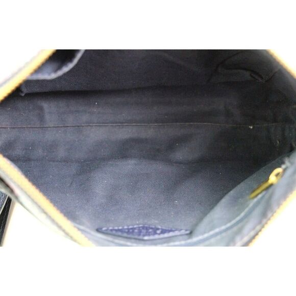 FOSSIL BLUE REAL COATED LEATHER POLKA DOT X-BODY SHOULDER BAG HANDBAG CLUTCH - Picture 15 of 16